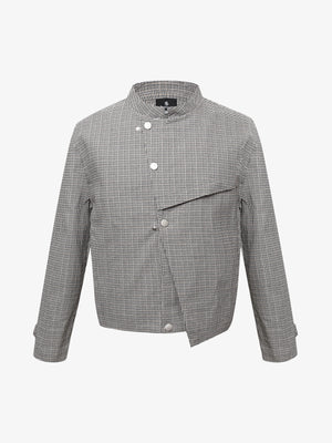 Houndstooth Cropped Jacket