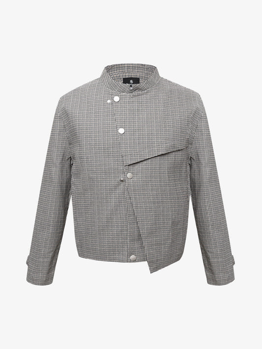 Houndstooth Cropped Jacket