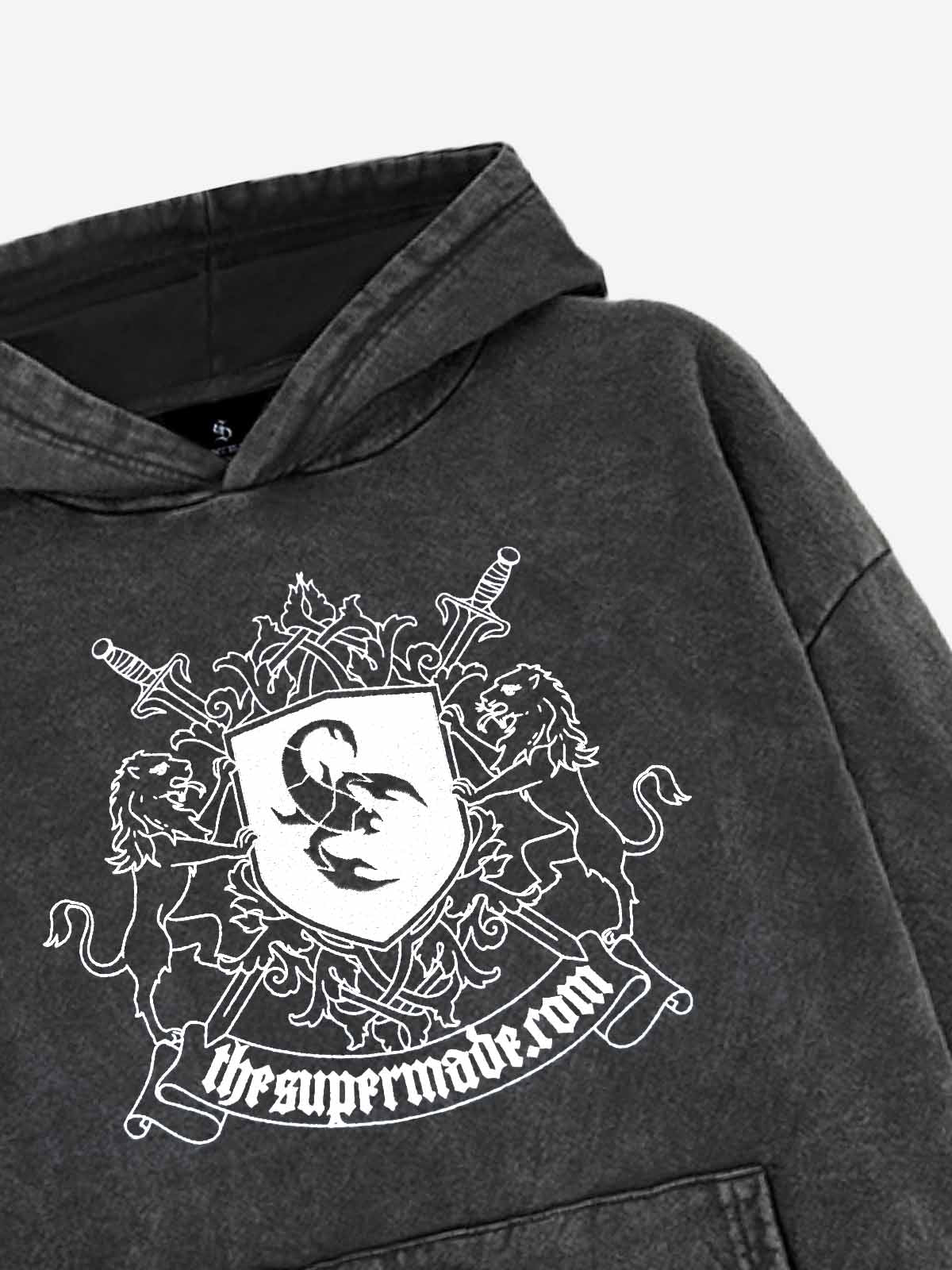 Scorpion Patch Washed Hoodie
