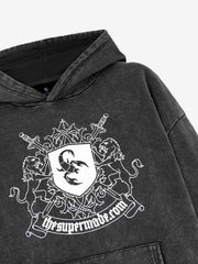 Scorpion Patch Washed Hoodie