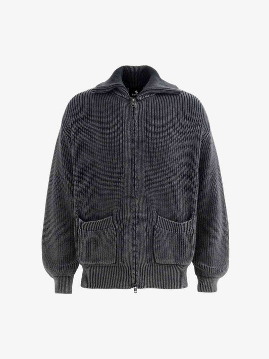 Vintage Chunky Zip Up Knit Jacket 