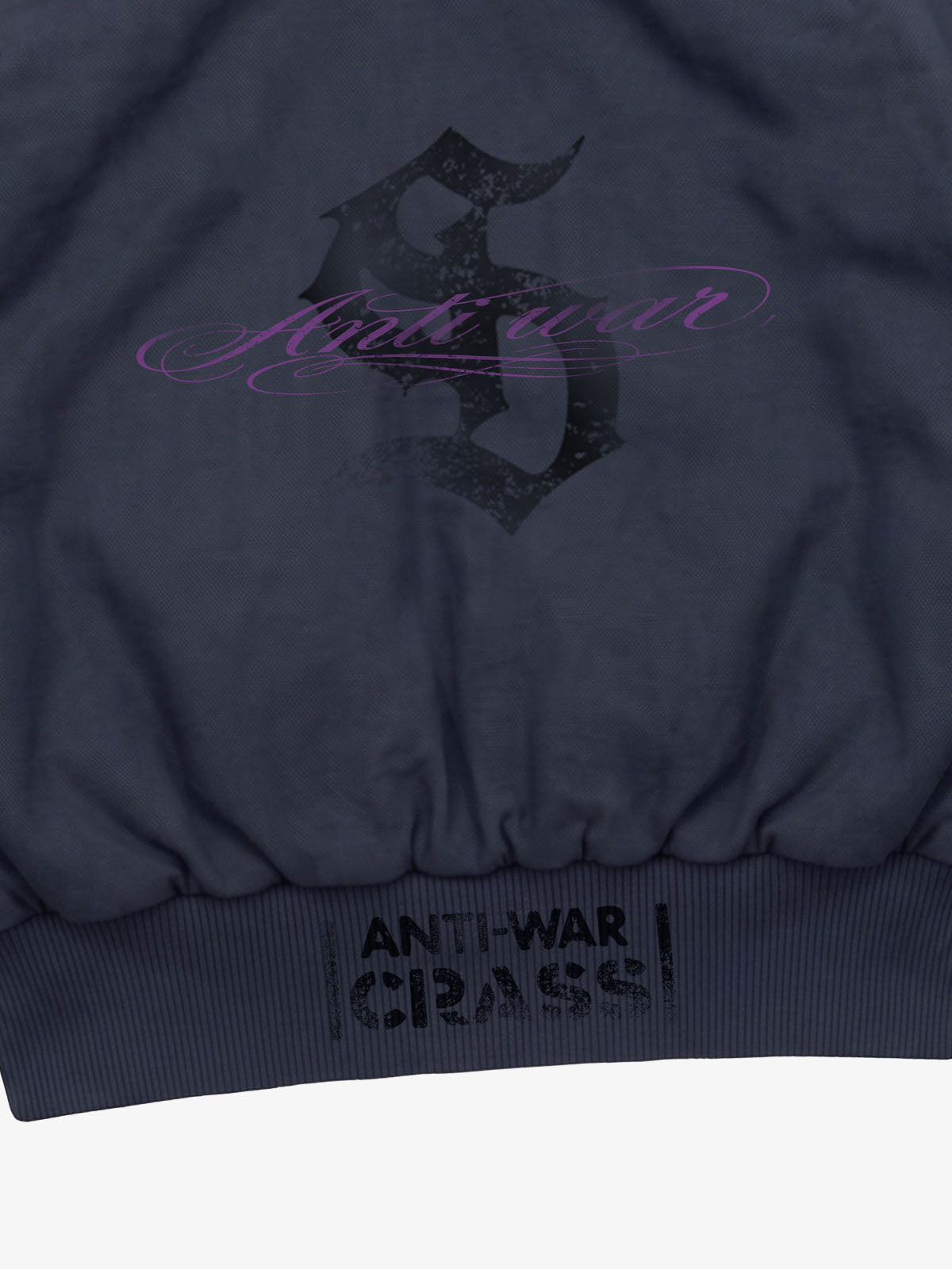 Graphic Cropped Hooded Jacket