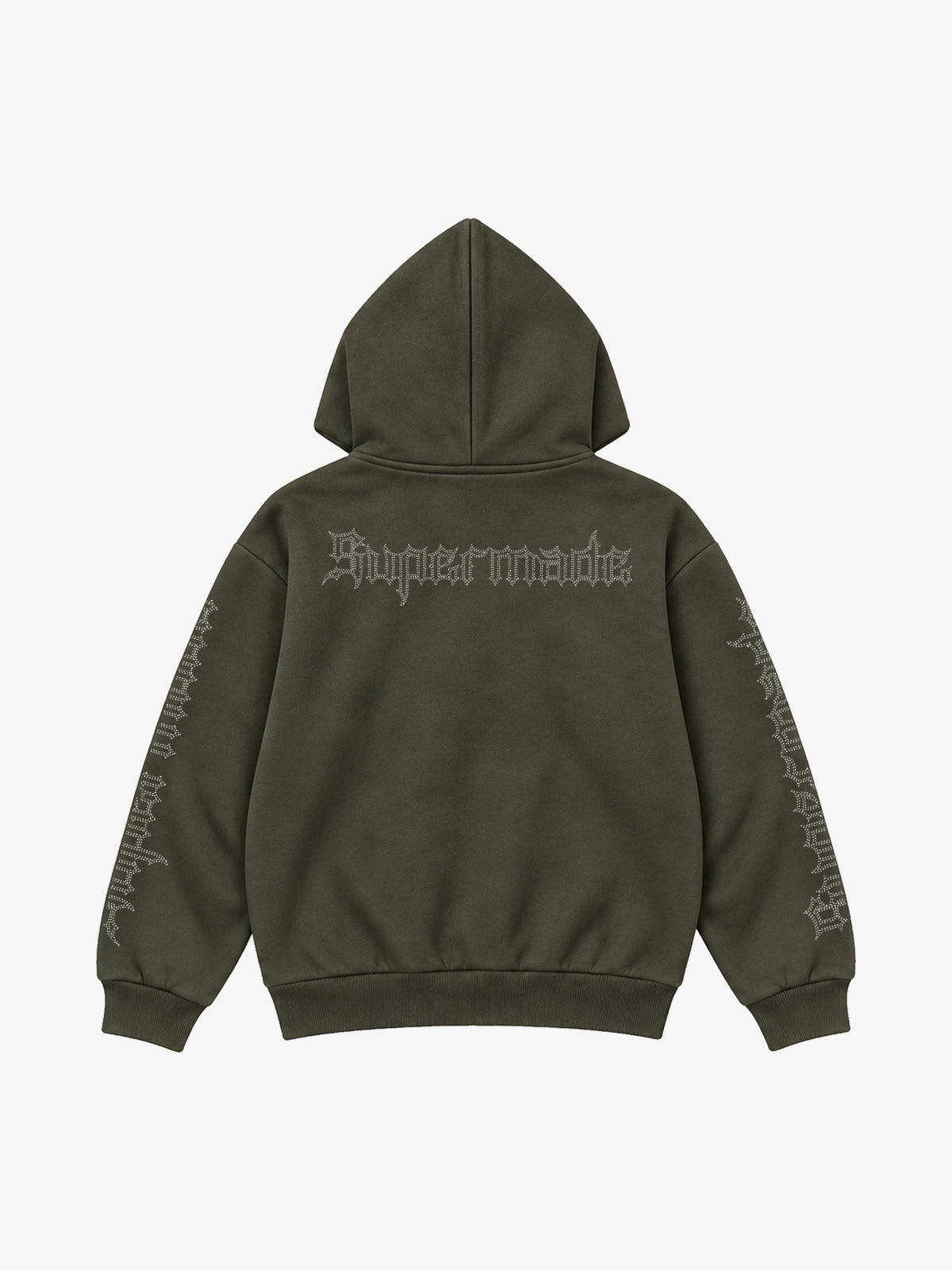 Rhinestone Scorpion Graphic Zip Hoodie