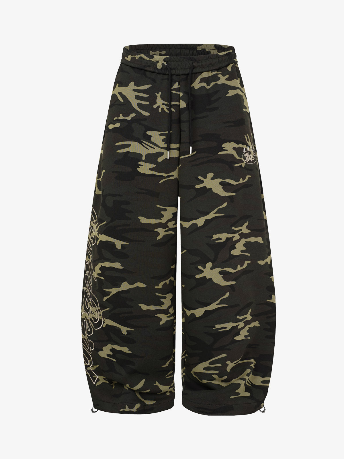 Camo Stripe Patchwork Embroidered Set