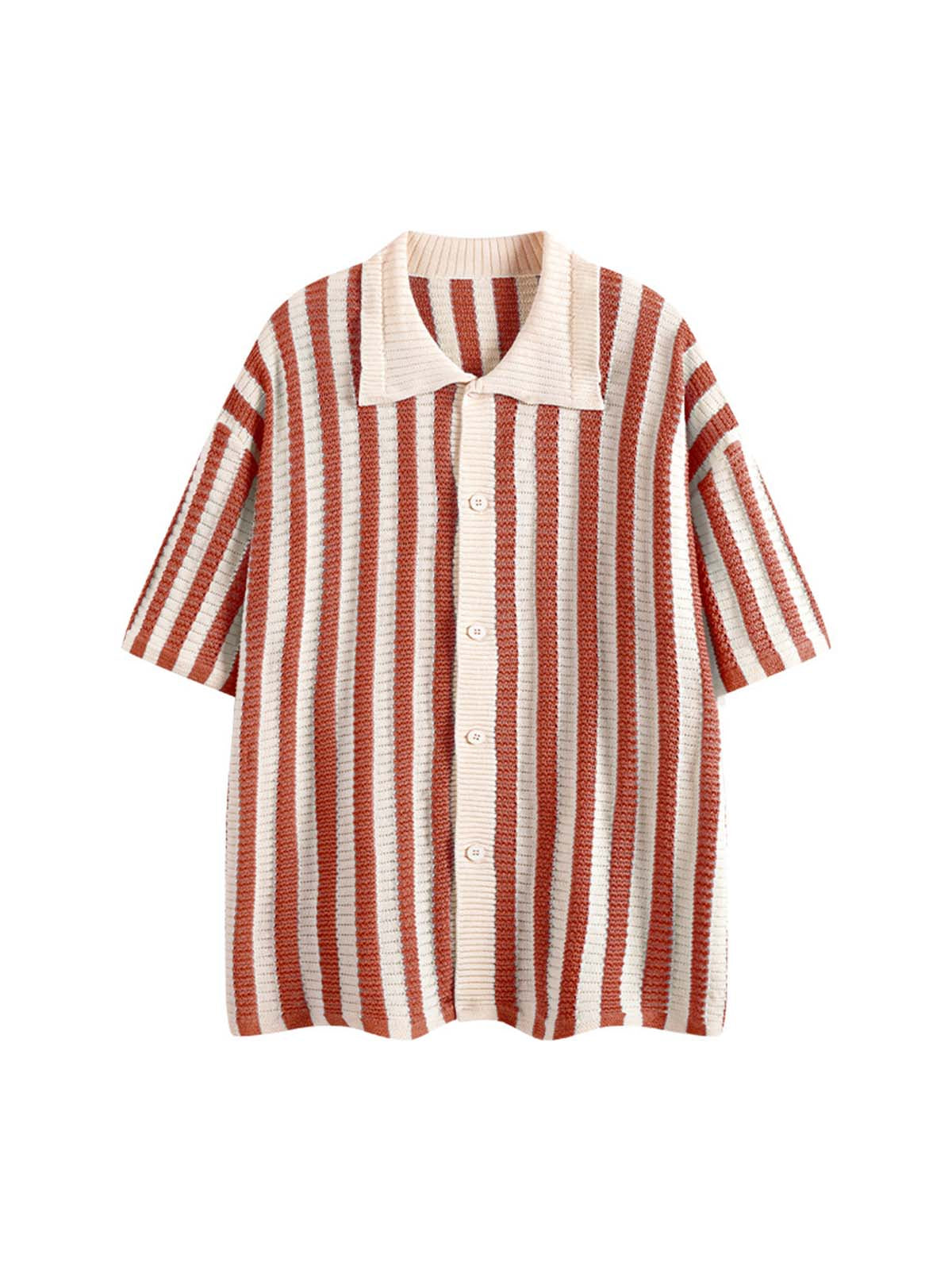 Cleanfit Striped Knit Cardigan Shirt 