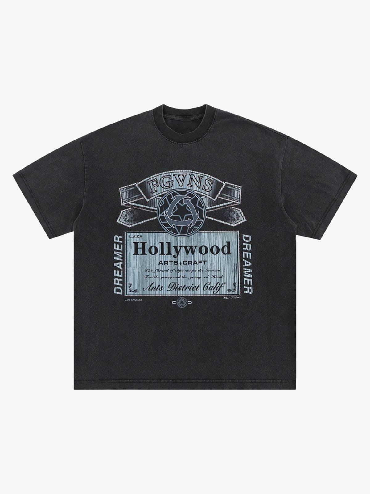 Vintage-Inspired Graphic Washed T-Shirt 