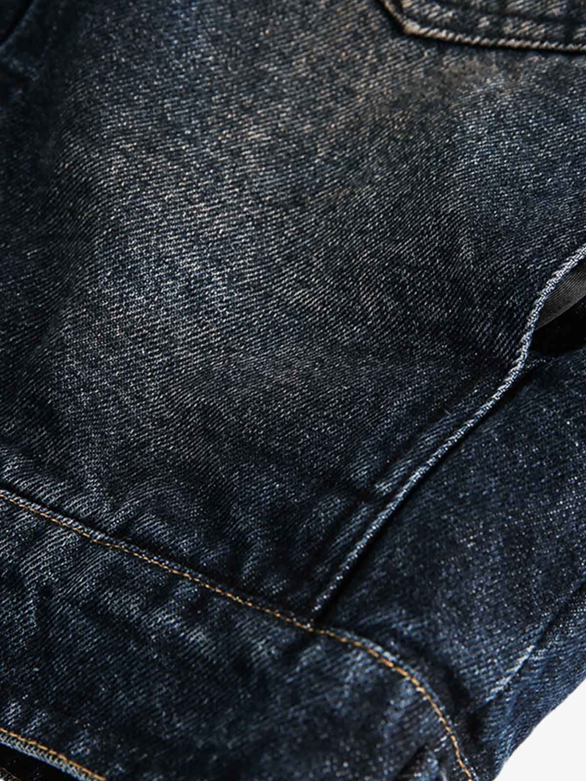 Stylish Denim Jacket with Turquoise Button Accents for Women 