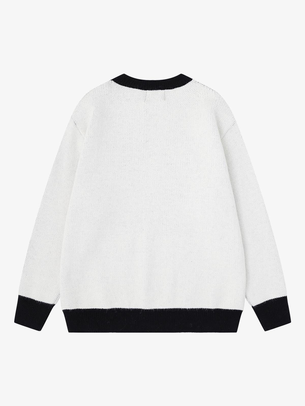 Street Portrait Jacquard Knit Sweater