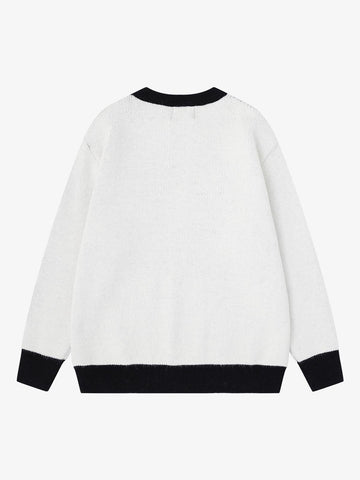 Street Portrait Jacquard Knit Sweater