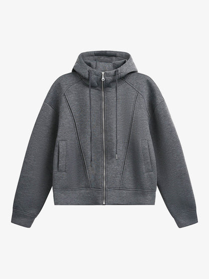 Stylish Hooded Zip-Up Sweatshirt for Everyday Wear 