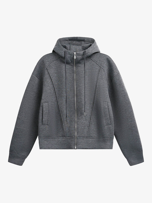 Stylish Hooded Zip-Up Sweatshirt for Everyday Wear 