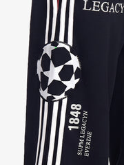 Graphic Color Block Double-Waist Sweatpants