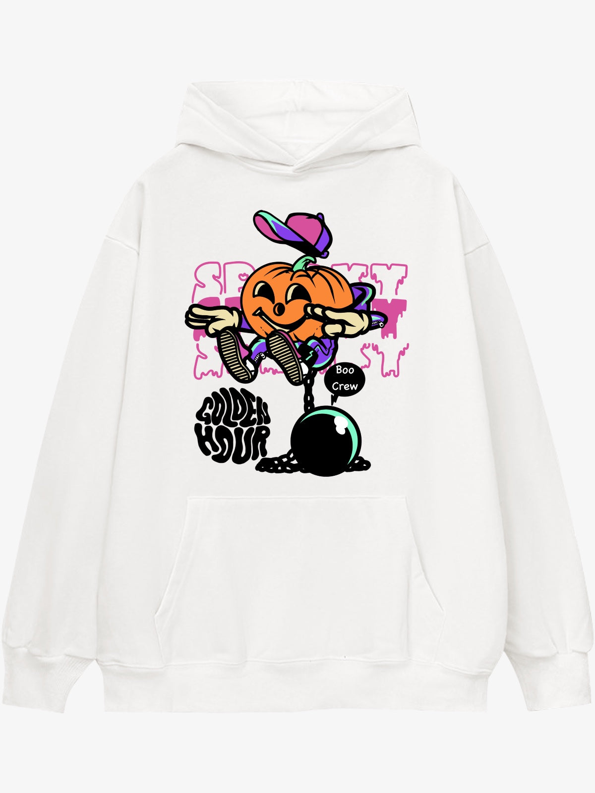 Golden Hour Boo Crew Pumpkin Hoodie 