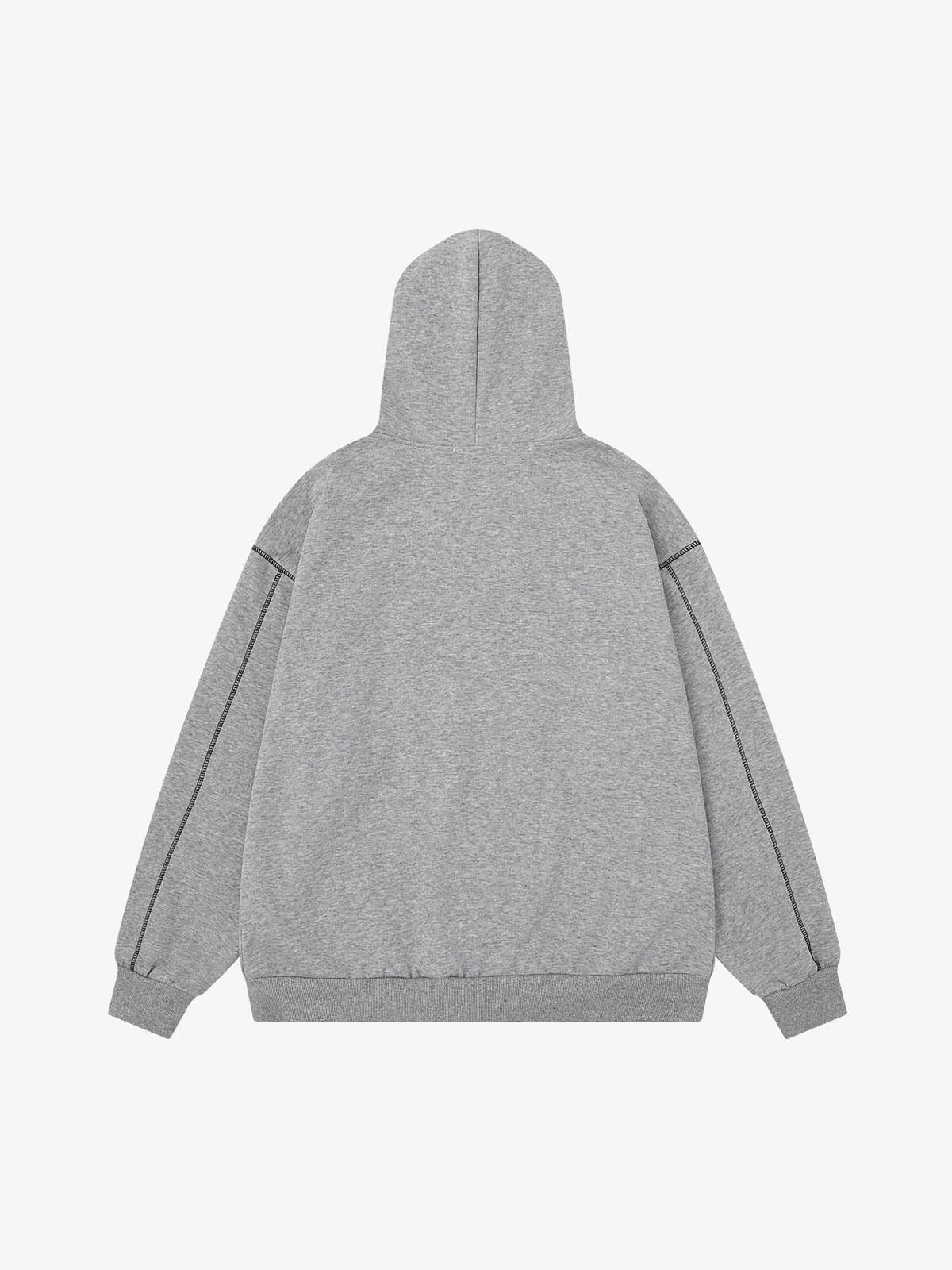 Sweat à capuche zippé brodé du logo