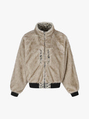 Leopard Reversible Faux-Fur Coat
