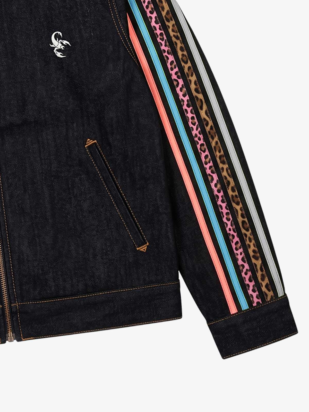 Contrast Tape Heavyweight Denim Two-Piece Set