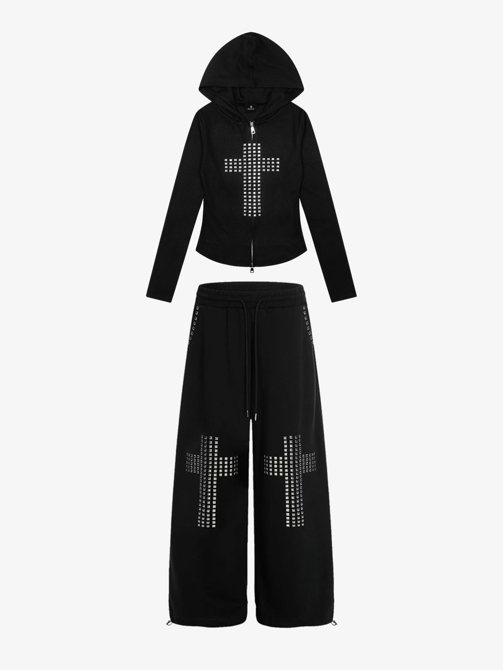 Studded Cross Slim Fit Set