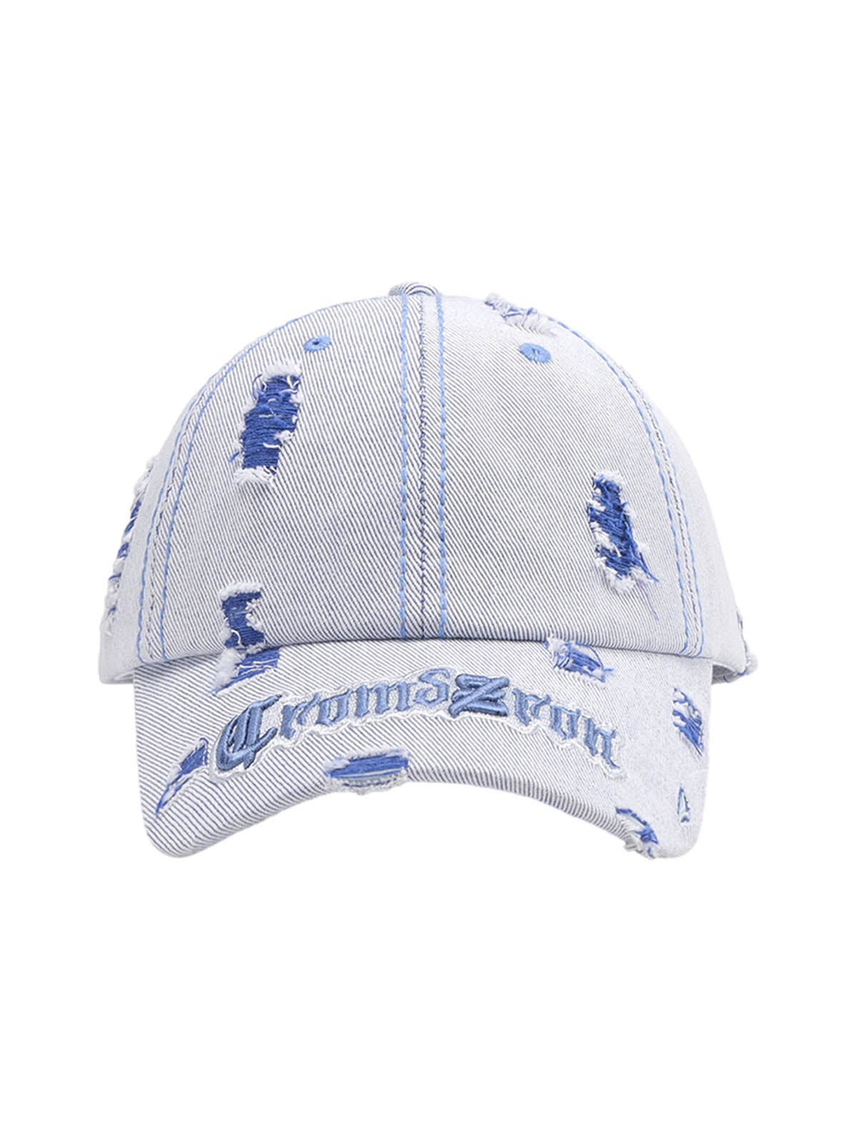 Distressed Letter Embroidery Baseball Cap