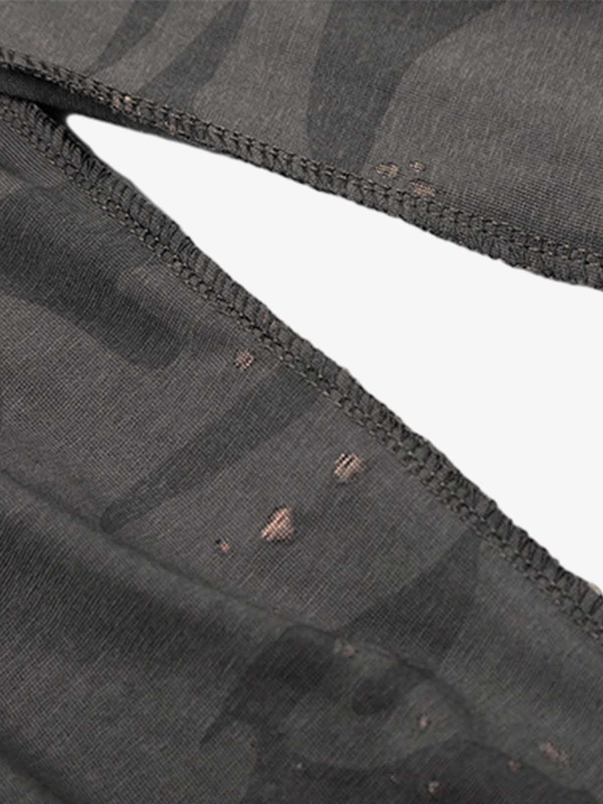 Cotton Blend Camouflage Long Sleeve Shirt with V-Neck and Embroidered Logo for Men and Women 