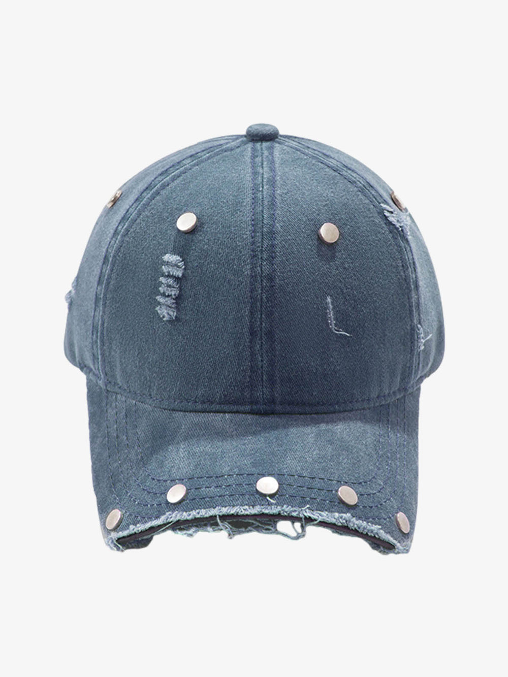 Distressed Rivet Detail Cap