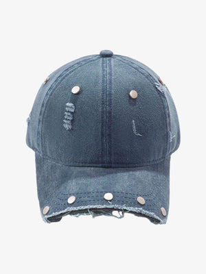 Distressed Rivet Detail Cap