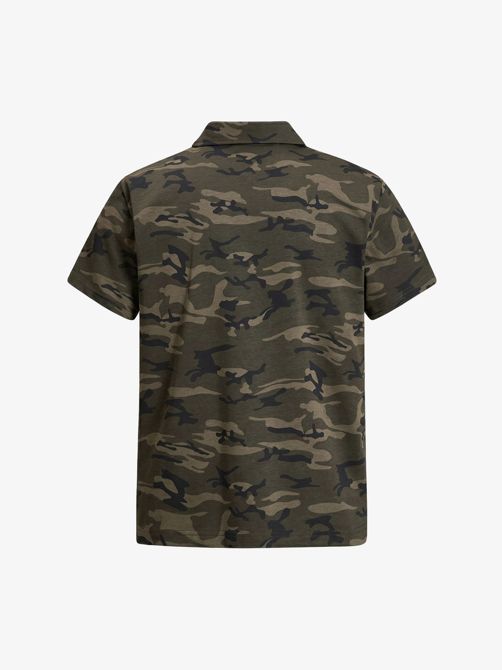 Poloshirt mit Blumen- und Buchstabenprint