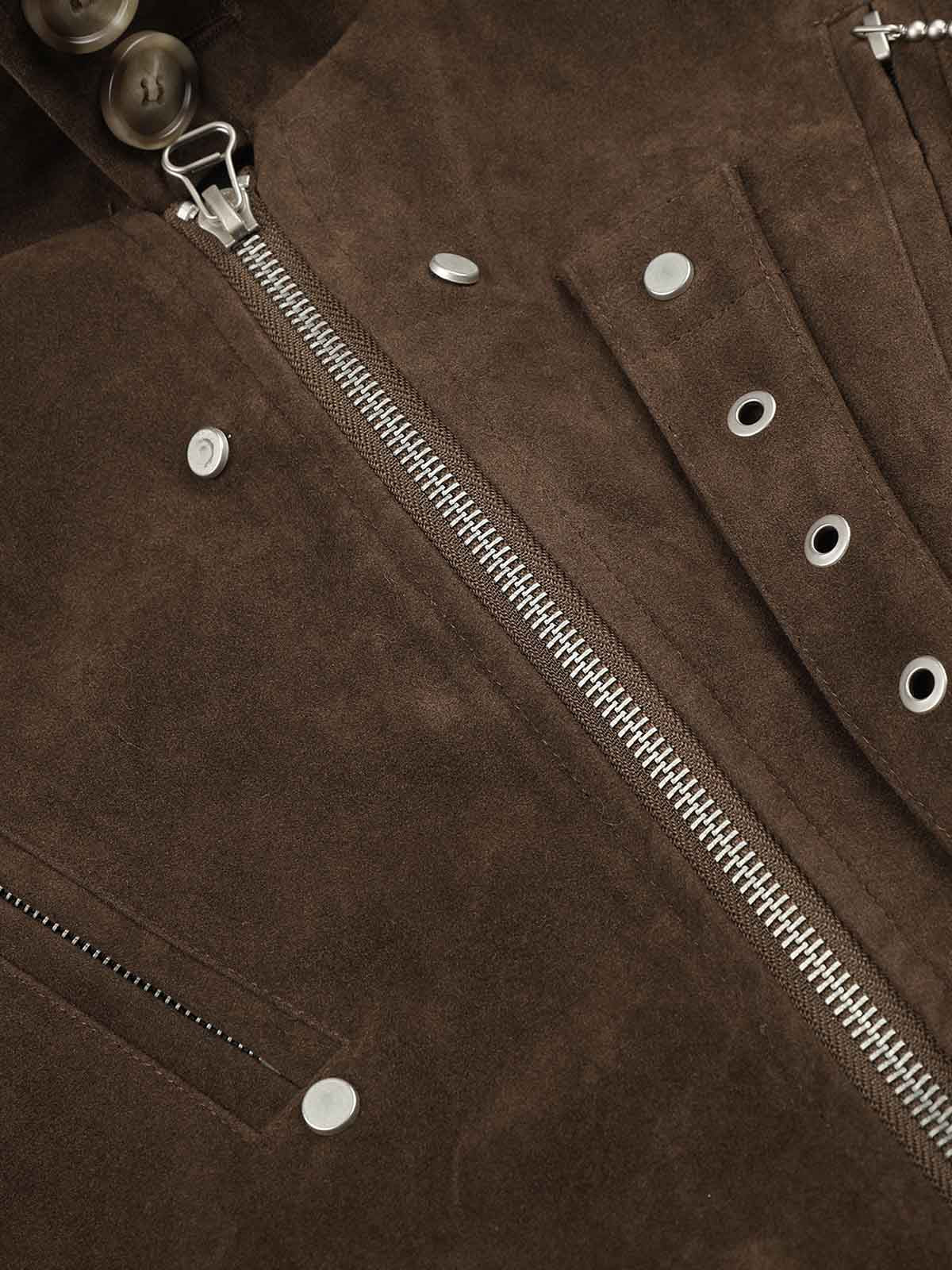 Studded Cropped Utility Jacket
