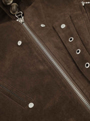 Studded Cropped Utility Jacket