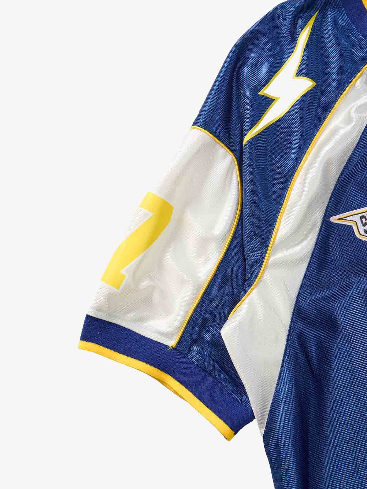 Supermade Blue Color-Blocked Lightning Bolt Pattern Jersey Design Customization 