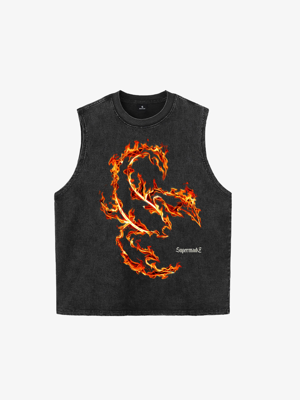 Flame Scorpion Washed Sleeveless T-Shirt 