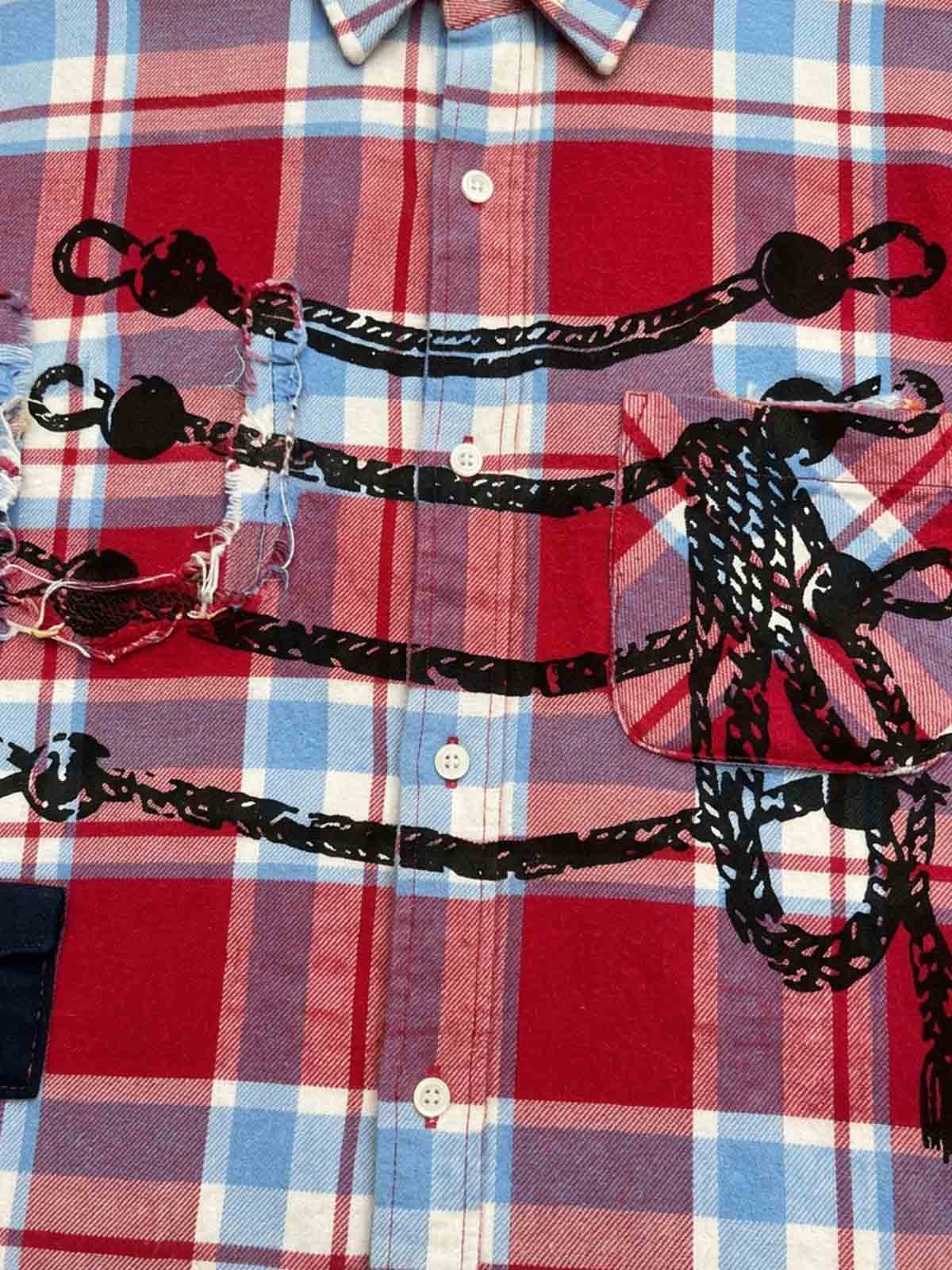 Napoleon Plaid Flannel Shirt; Red / S, Red / M, Red / L, Red / XL, Red / 2XL