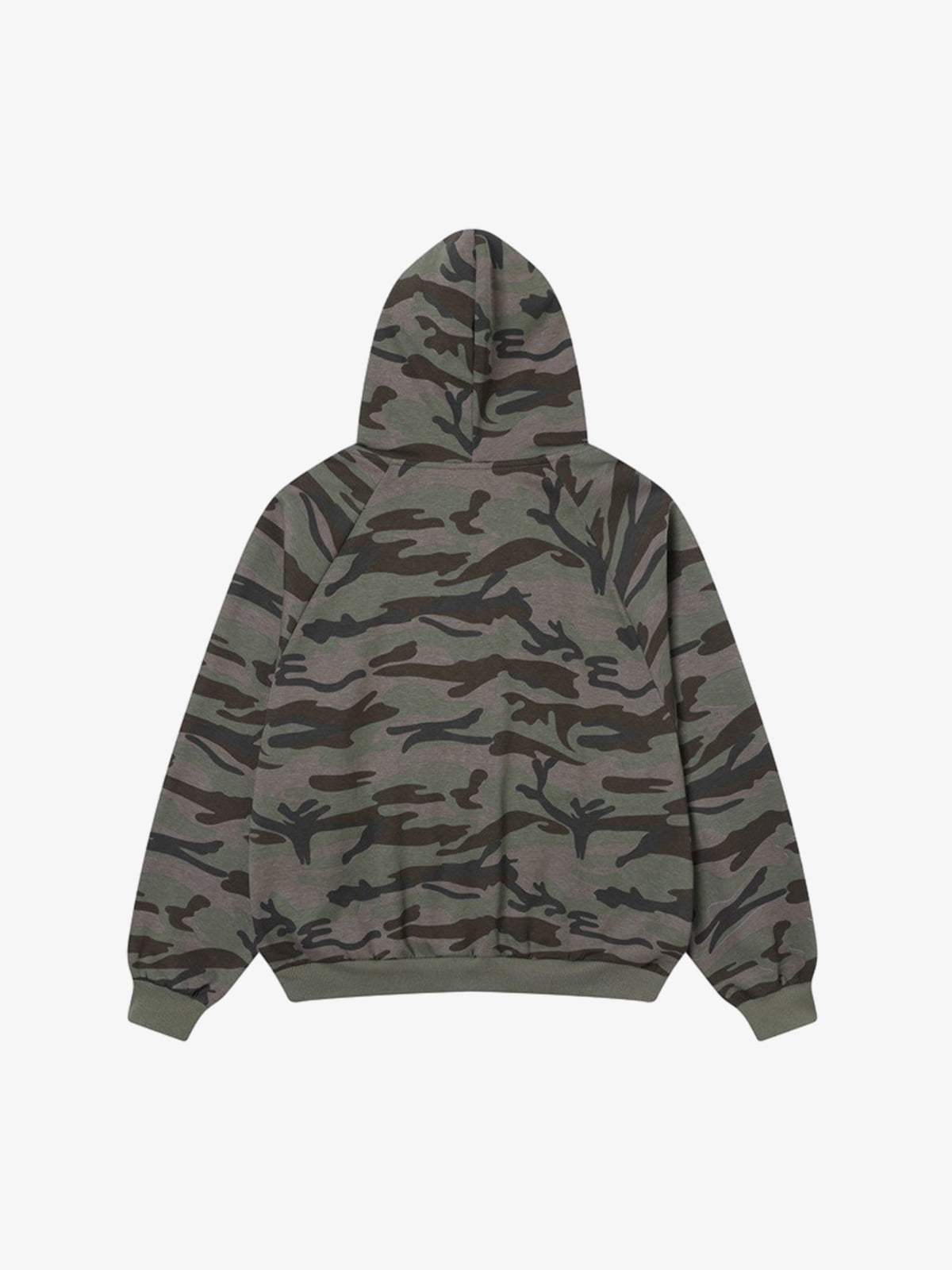 Camouflage Hooded Jacket with Heart Design for Men - Perfect for Casual and Outdoor Activities 