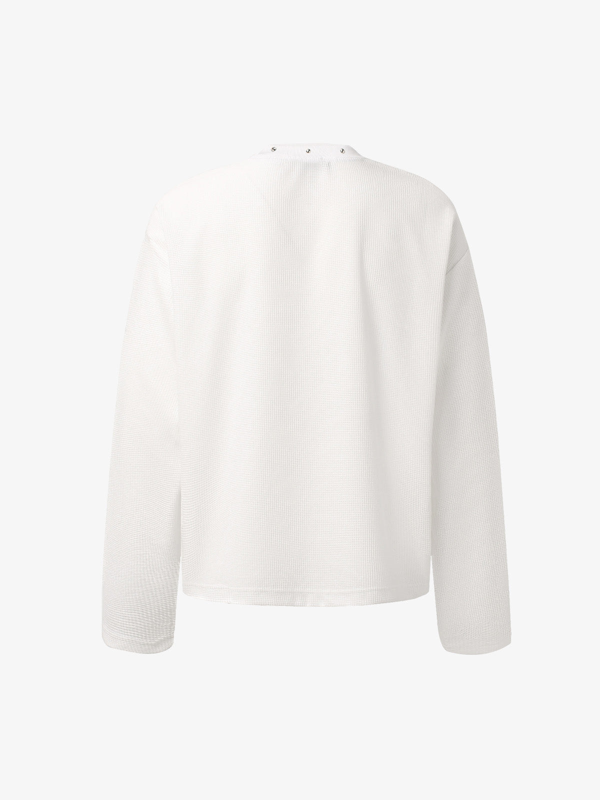 Studded Waffle Long Sleeve Tee