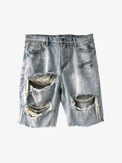 Paint Splatter Loose Jeans
