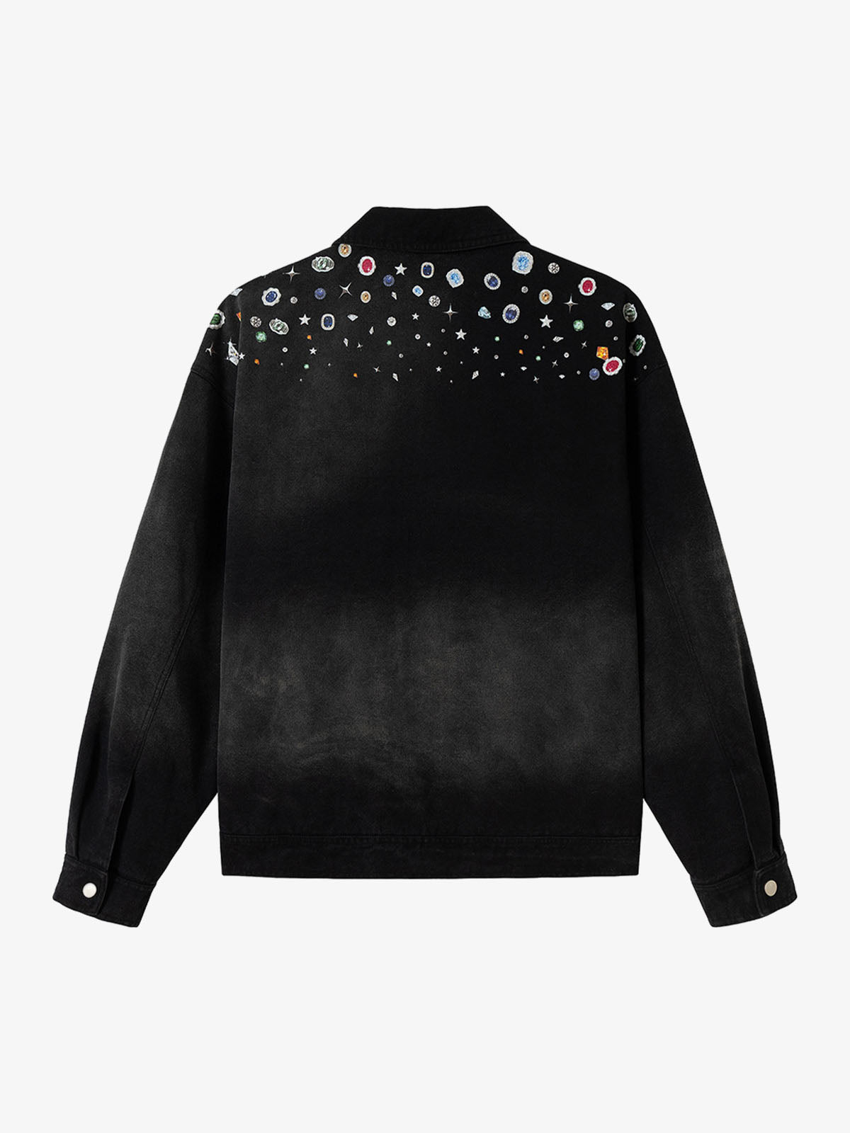 Thesupermade Spray-dyed Gradient Multi-layered Print Jacket 