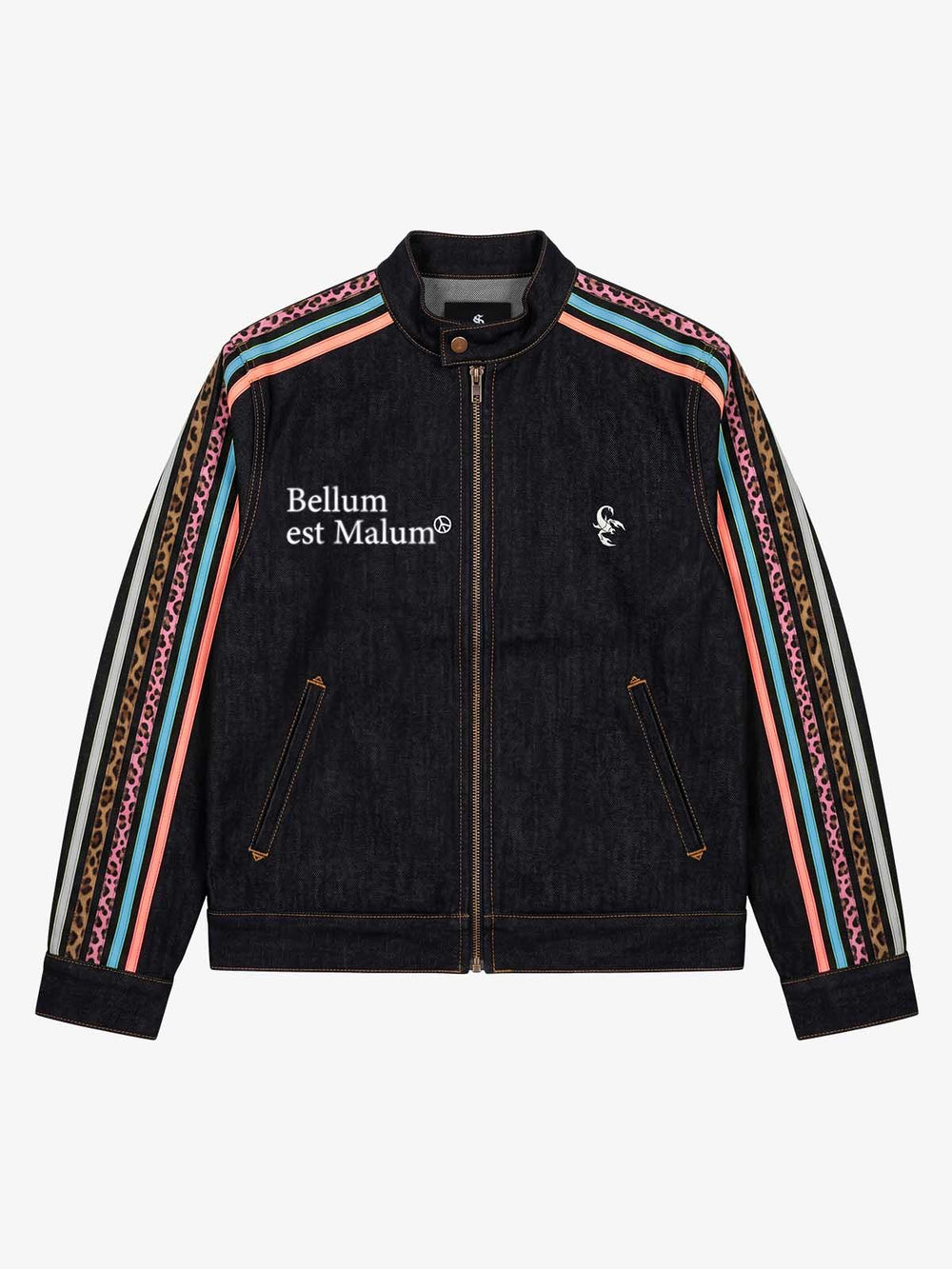 Contrast Tape Heavyweight Denim Jacket