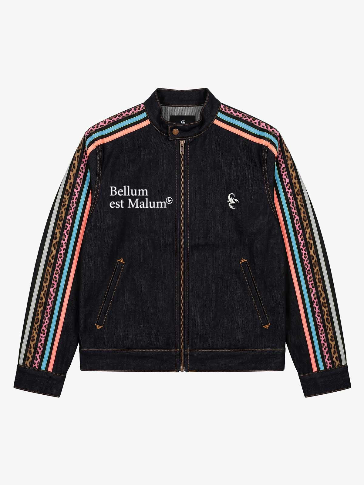 Contrast Tape Heavyweight Denim Jacket