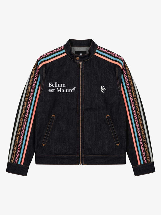 Contrast Tape Heavyweight Denim Jacket