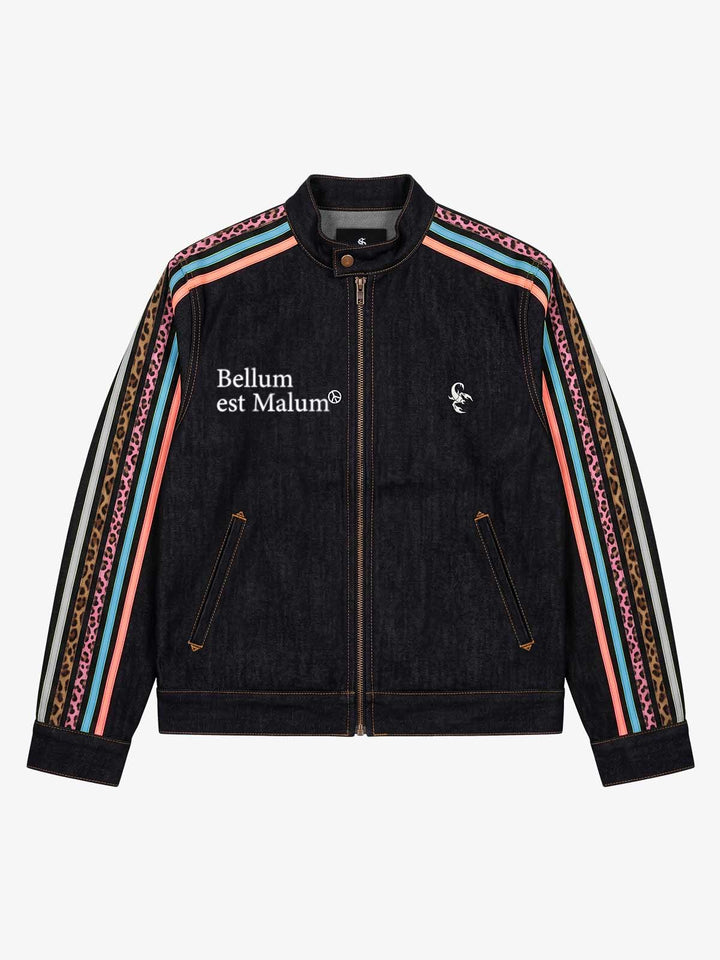 Contrast Tape Heavyweight Denim Jacket