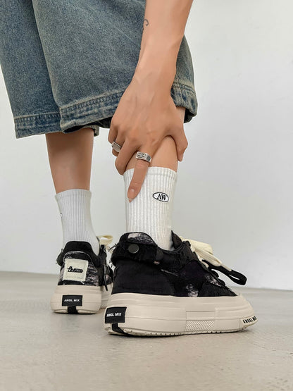 Stylish Chunky Sneakers with Dual Shoelaces for Everyday Wear 