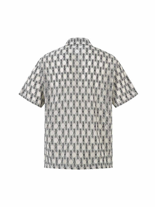 Crochet Hollow Button-Up Shirt 