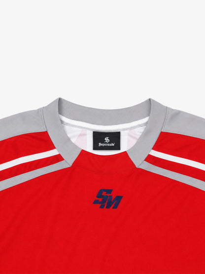 Racing Graphic Color Block Long Sleeve Tee