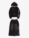 Leopard Print Boxy Fit Double Waist Set