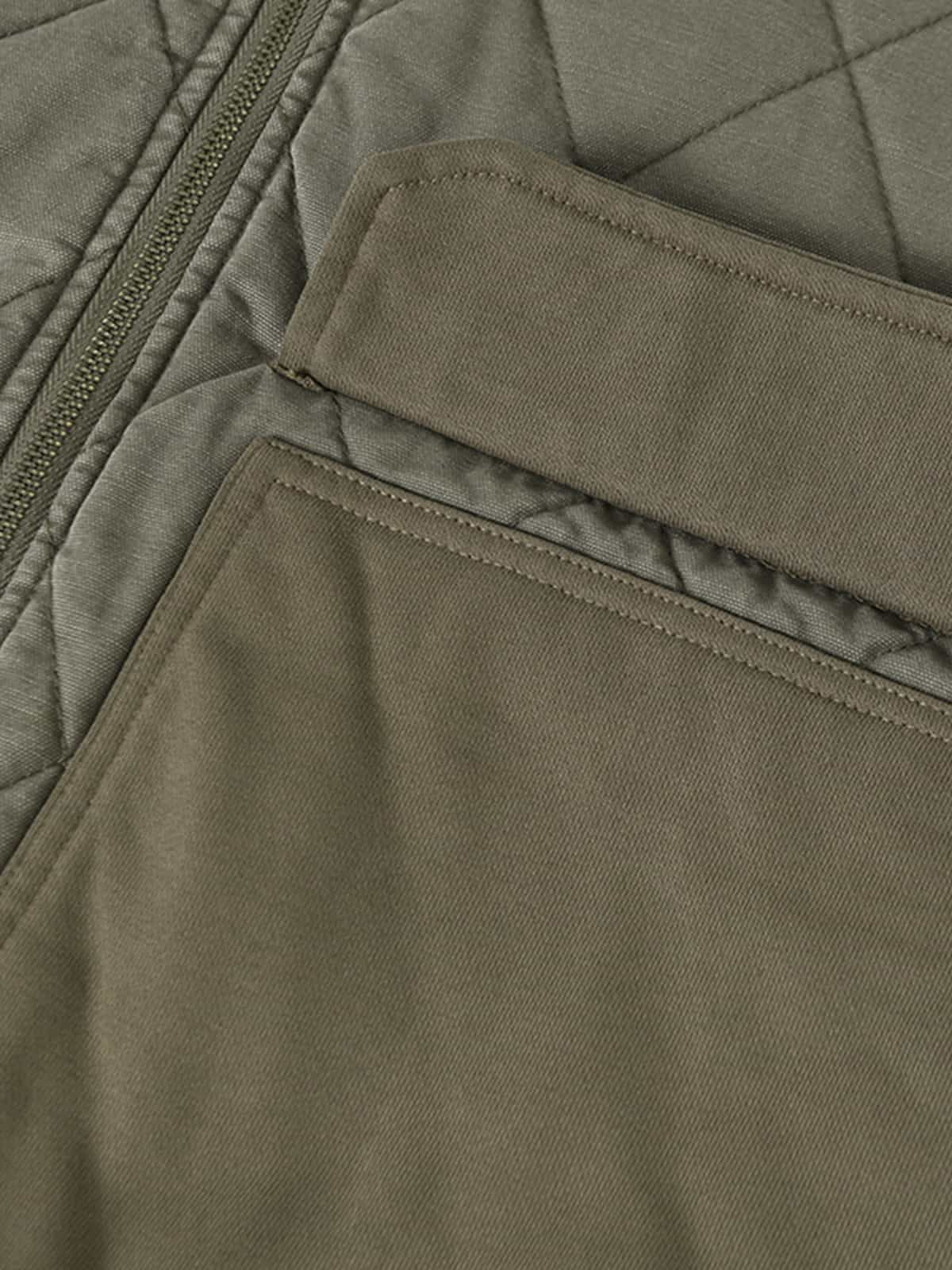 Quilted Hooded Jacket with Pockets - Perfect for Casual and Outdoor Wear 