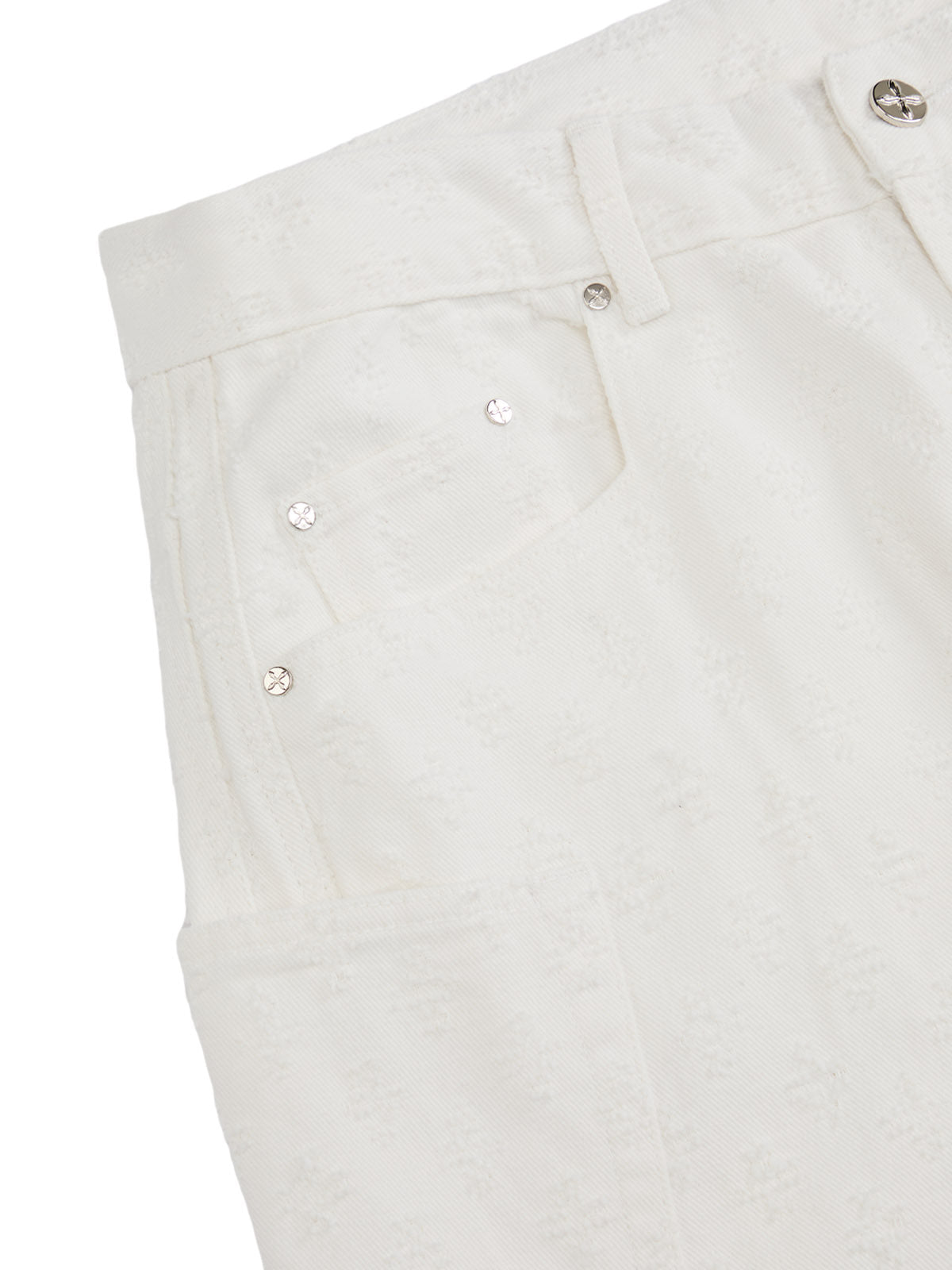 Textured Structured Barrel Jeans