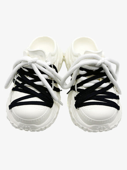 Platform Lace-Up Non-Slip Clogs