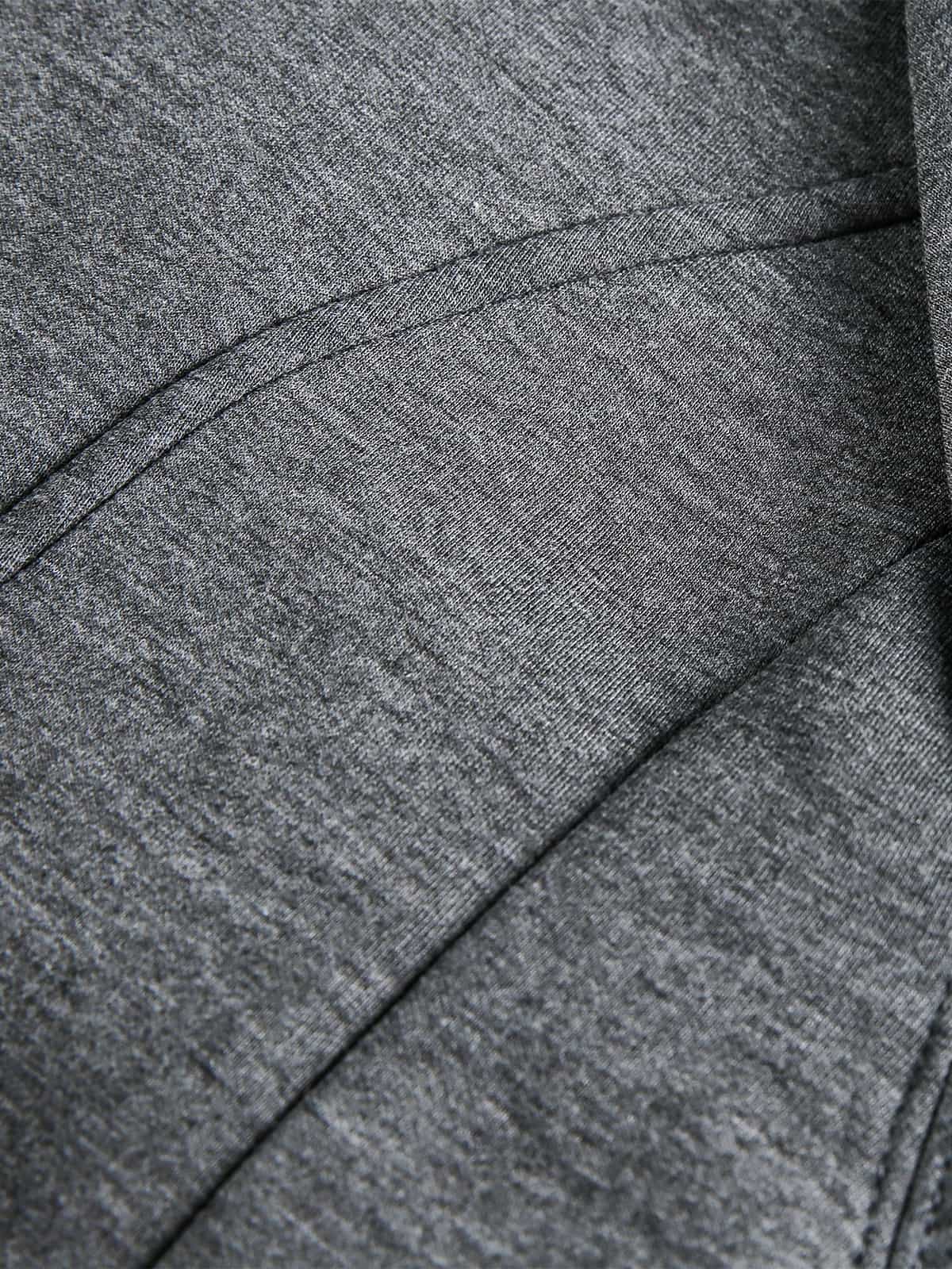 Panel Cut Stand Collar Zip Up Jacket 