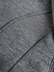 Panel Cut Stand Collar Zip Up Jacket 