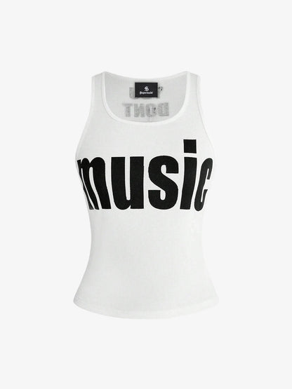 Letter Graphic Tank Top