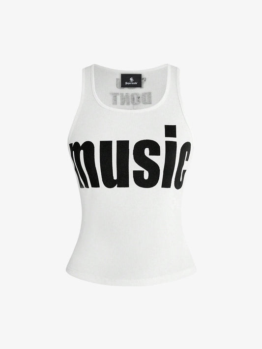 Letter Graphic Tank Top